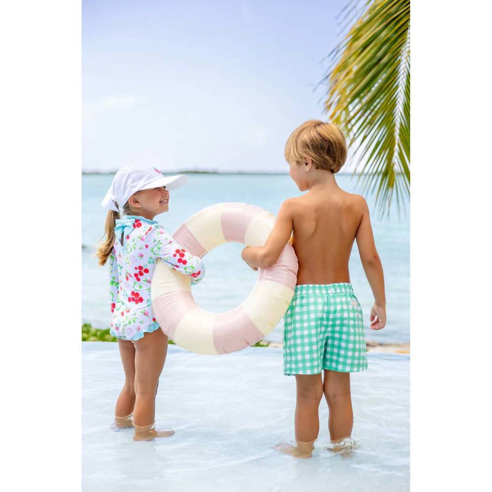 NEW THE BEAUFORT BONNET COMPANY girl's sarasota surf suit in berry sweet with be - Picture 4 of 4